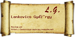 Lenkovics György névjegykártya